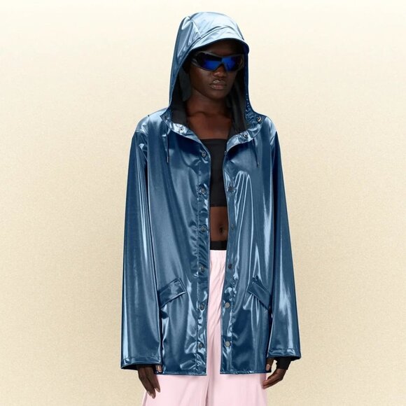 Rains Jackets & Blazers - NEW RAINS WOMEN'S JACKET W3 Sonic Blue